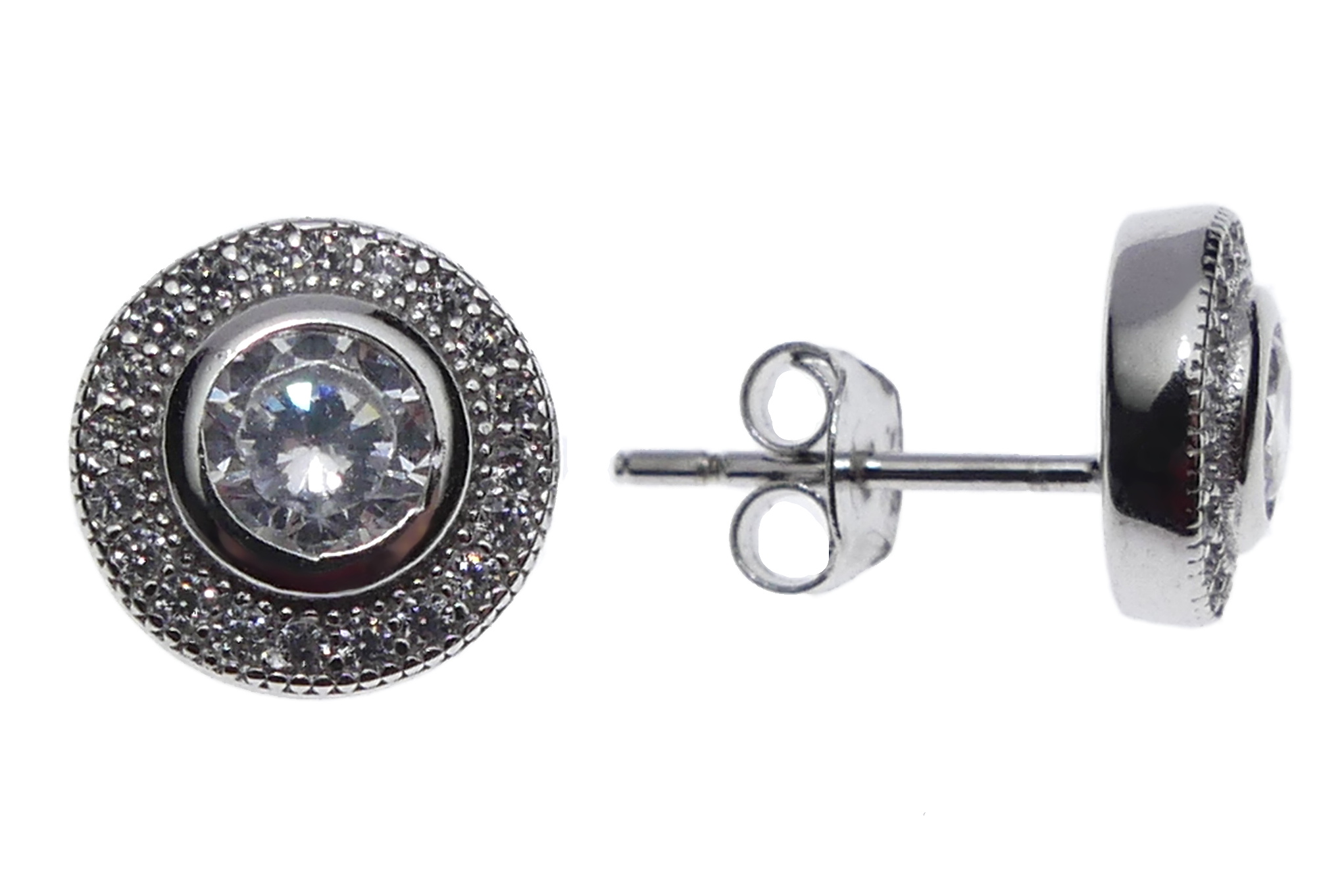 Stříbrné náušnice - kamenové Stříbrné náušnice - kamenové