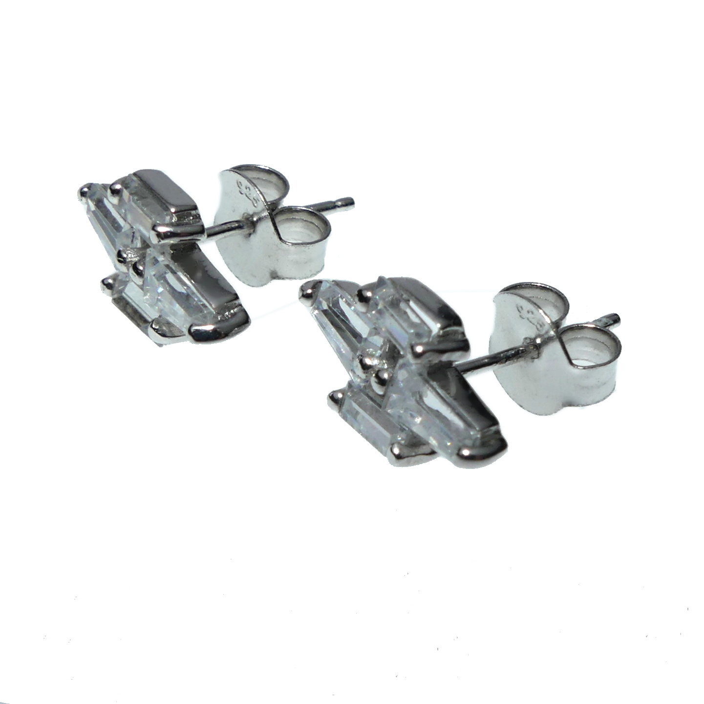 Stříbrné náušnice - kamenové Stříbrné náušnice - kamenové